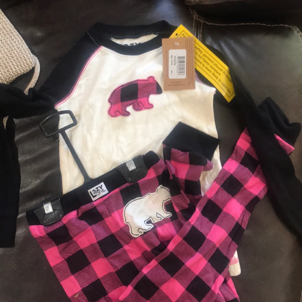 NWT Lazy One Girls Pajamas. Size 6